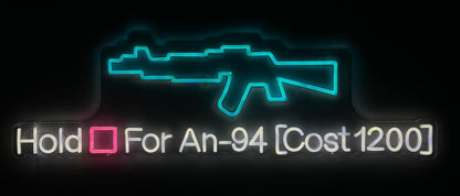 AN-94 Wall Buy LED Sign  - Black Ops 2 Zombies