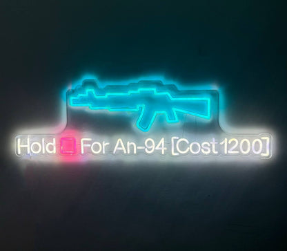 AN-94 Wall Buy LED Sign  - Black Ops 2 Zombies