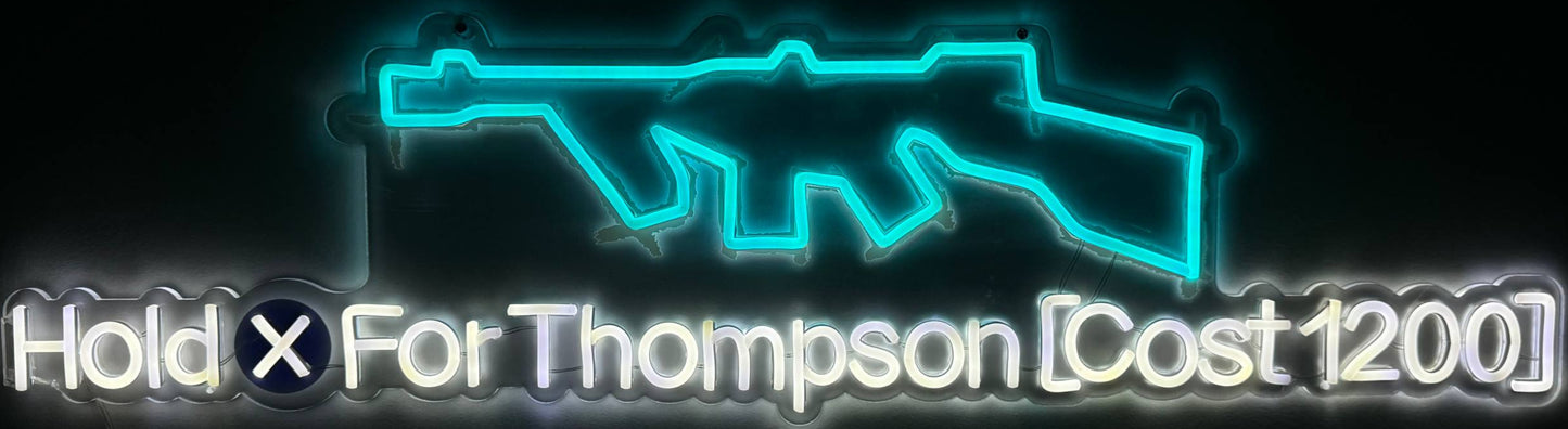 Thompson Wall Buy LED Sign (Black Ops 2 Zombies)