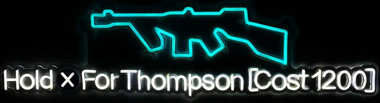 Thompson Wall Buy LED Sign (Black Ops 2 Zombies)