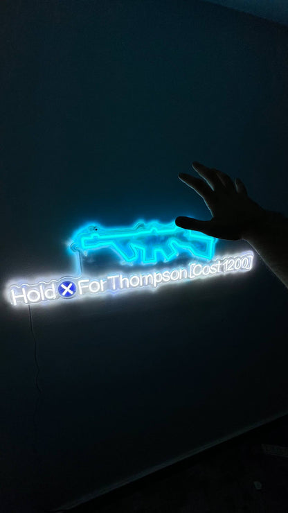 Thompson Wall Buy LED Sign (Black Ops 2 Zombies)