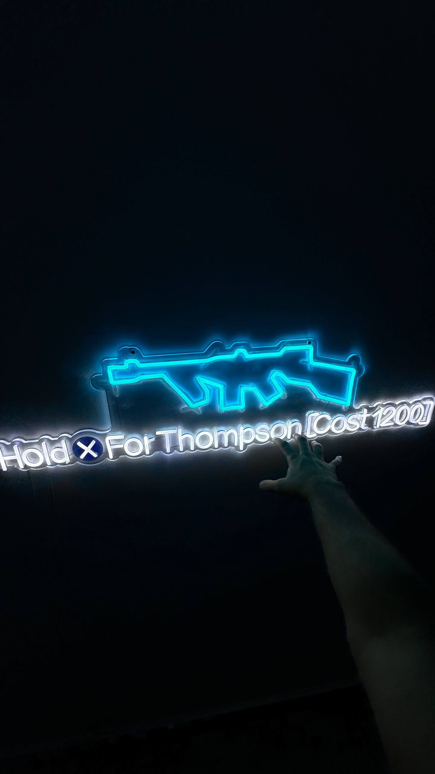 Thompson Wall Buy LED Sign (Black Ops 2 Zombies)