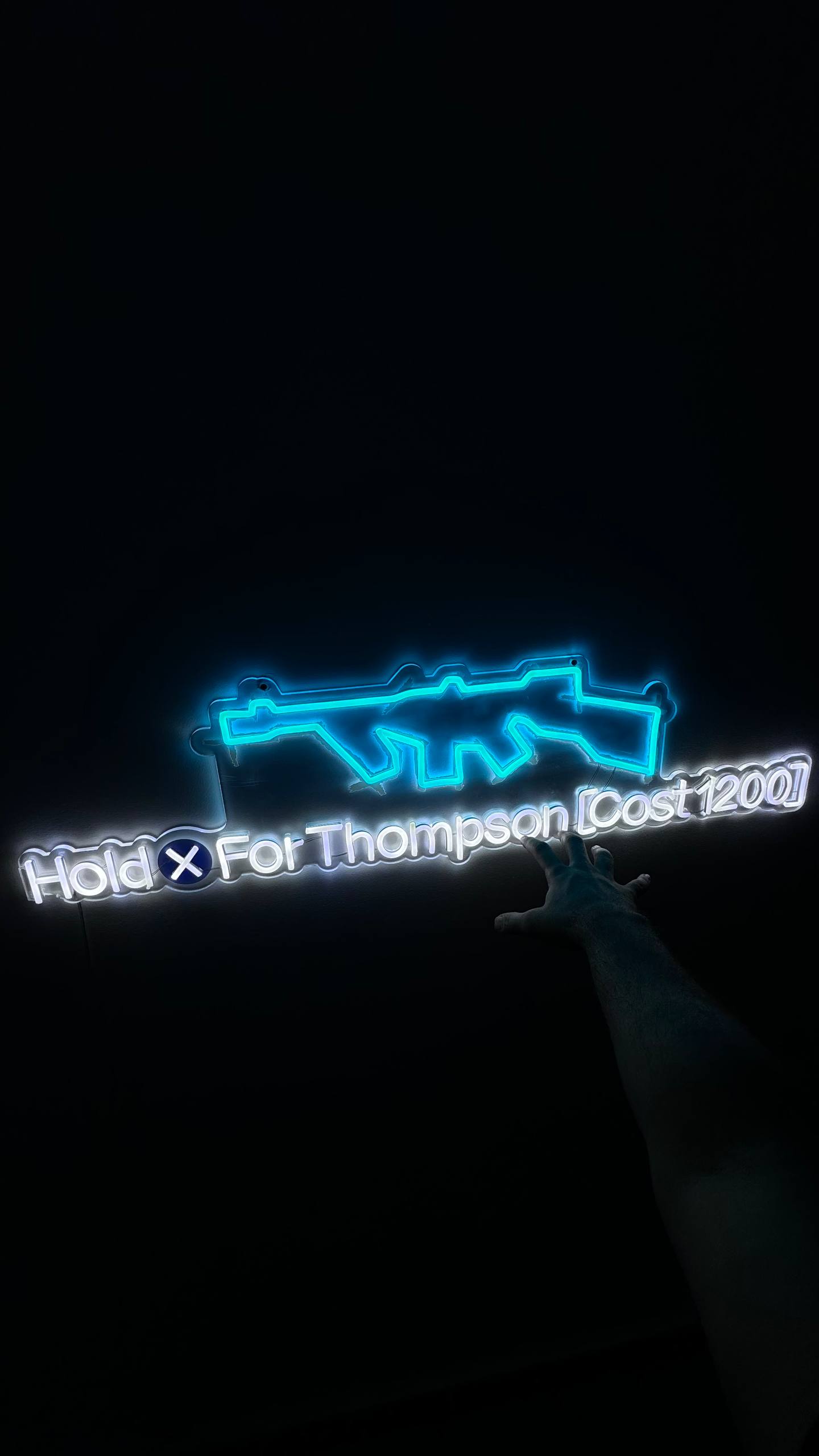 Thompson Wall Buy LED Sign (Black Ops 2 Zombies)
